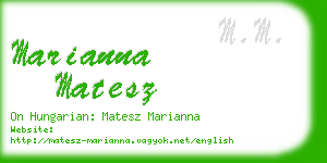 marianna matesz business card